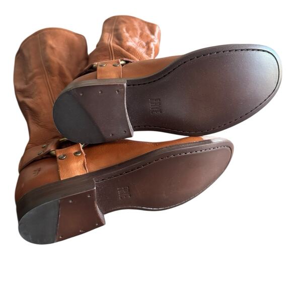 Frye Phillip Harness Tall Washed Leather Riding Boot 70511 Size 5.5 - Picture 6 of 13